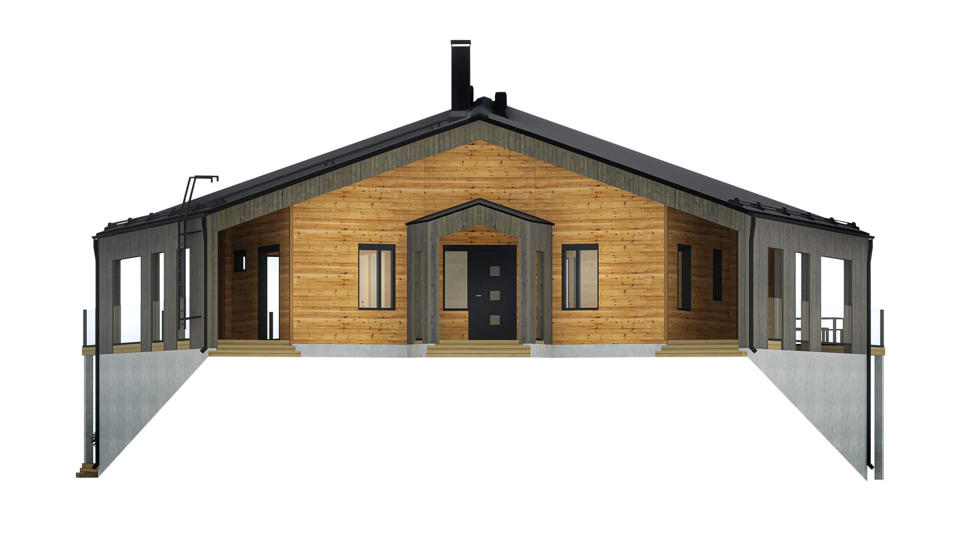 Дом из бруса 15×11 м Дом из бруса 15×11 м